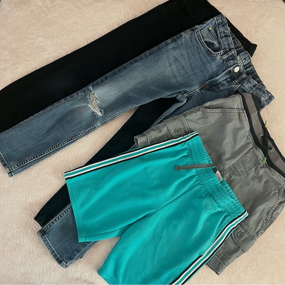 4-Pack Size 8 Boys’ Jeans/Shorts School Clothes - Picture 1 of 6